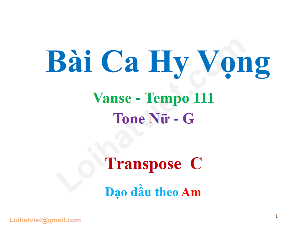 Bài ca hy vọng