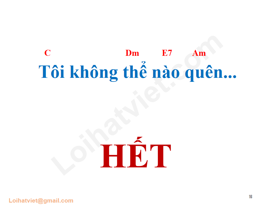 Bài ca không quên