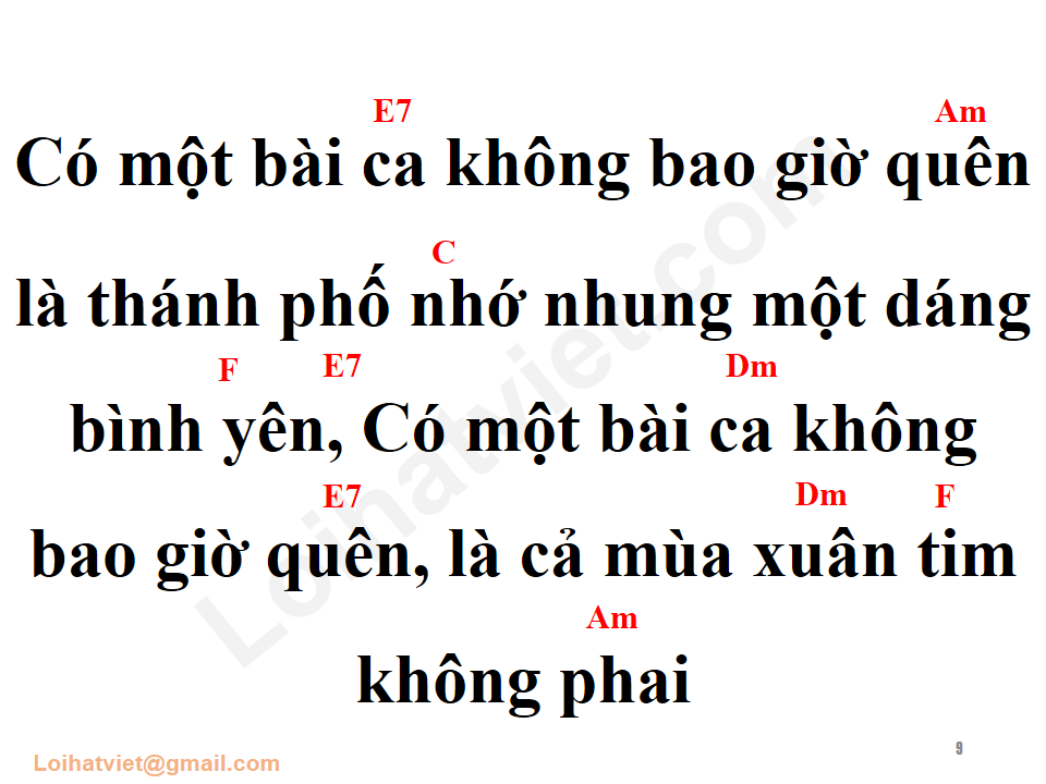 Bài ca không quên