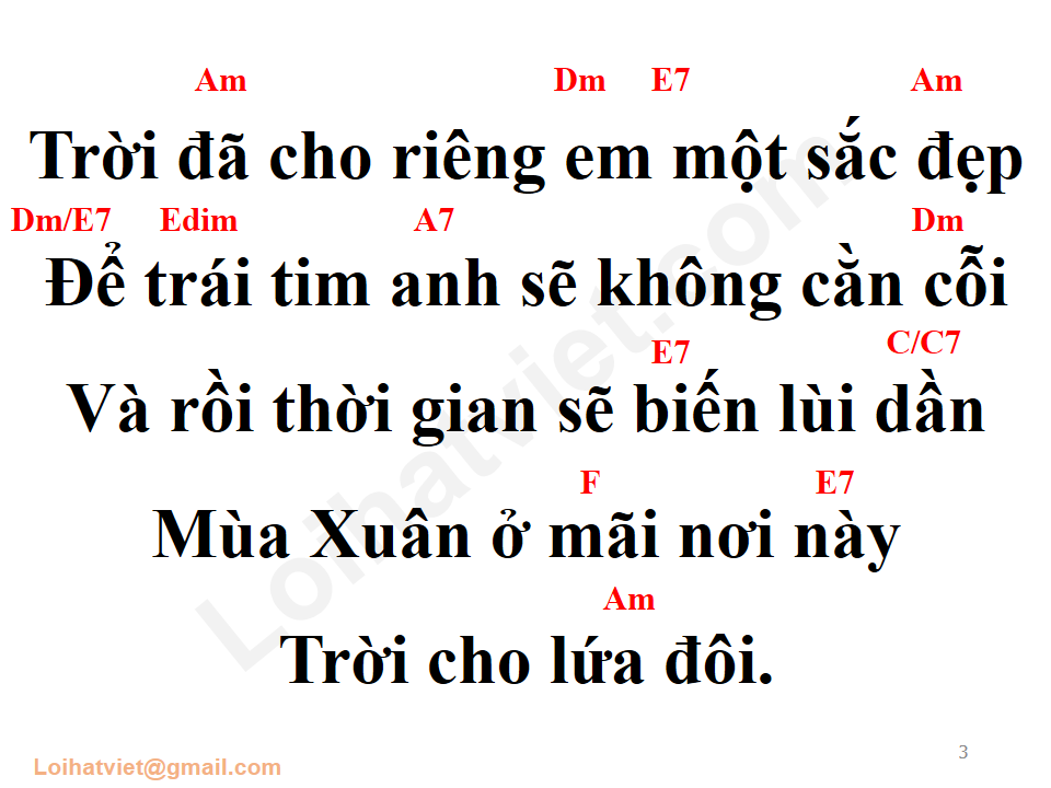 Bài ngợi ca tình yêu (dáng tiên nữ)