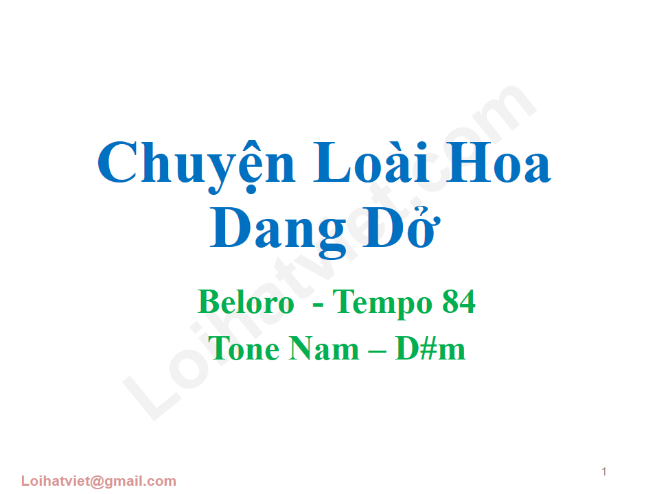 Chuyện Loài Hoa Dang Dở