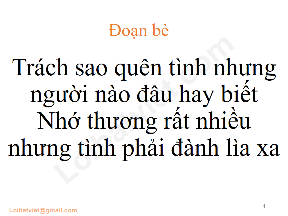 Trách Ai Vô Tình