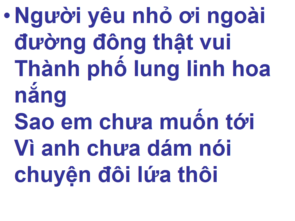 Anh Chưa Dám Nói