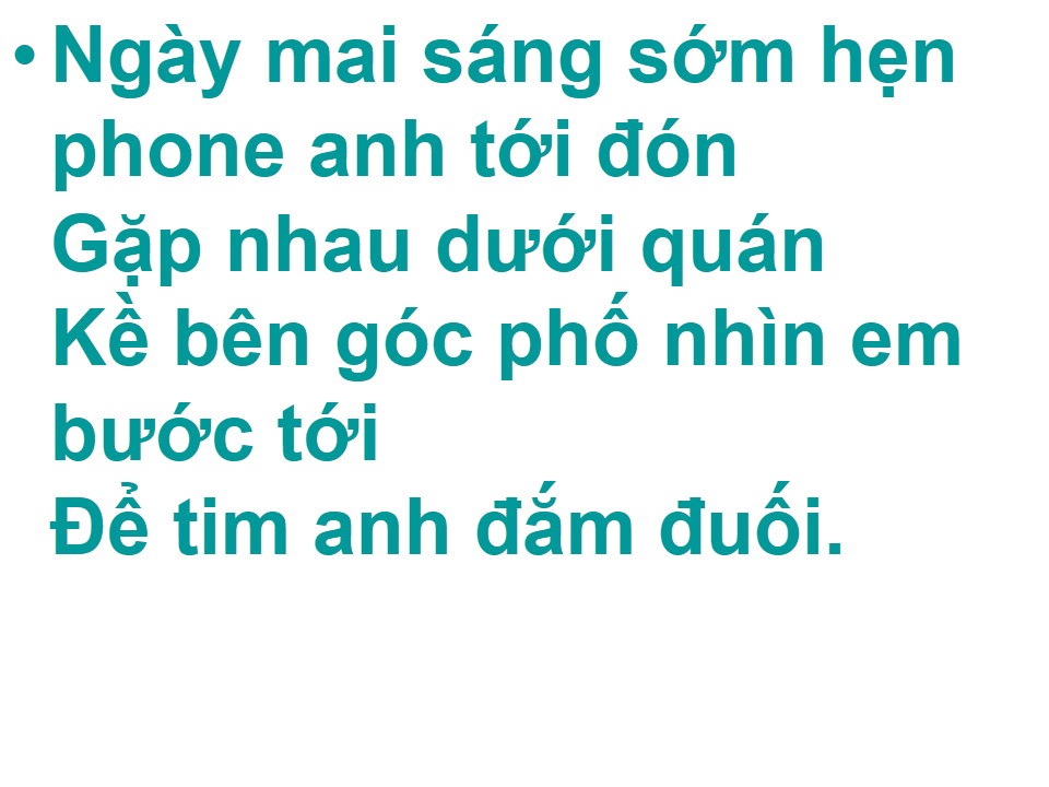 Anh Chưa Dám Nói