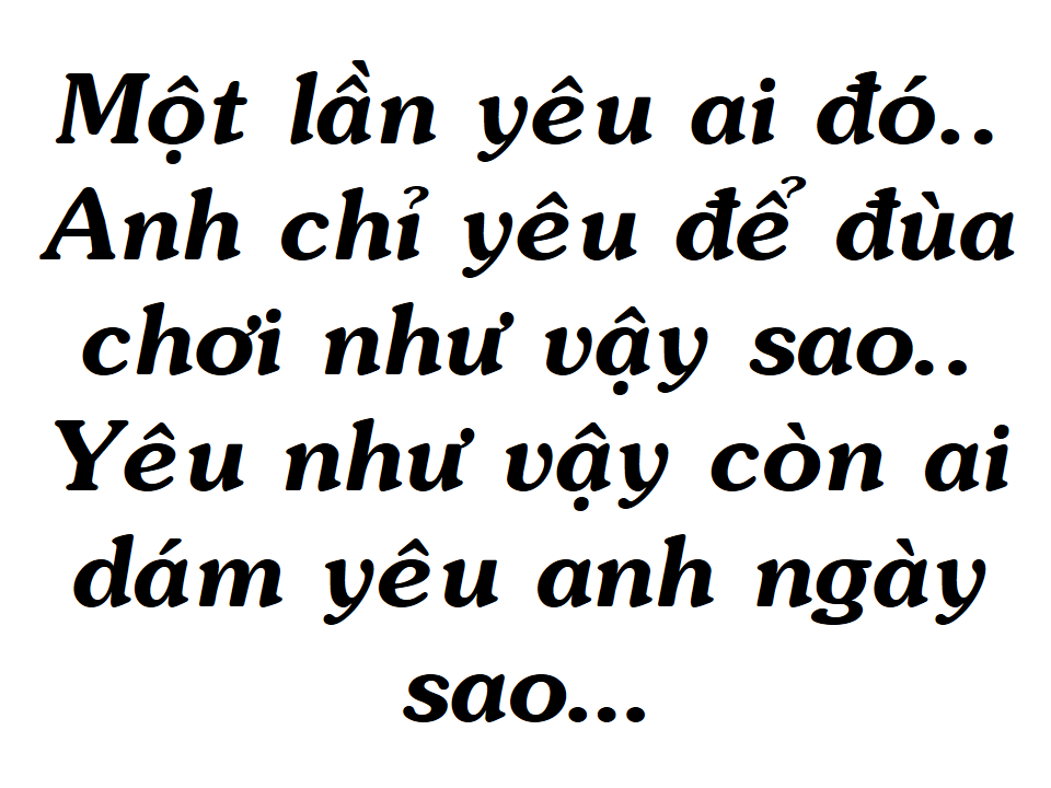 Anh Đã Không Yêu Thật Lòng