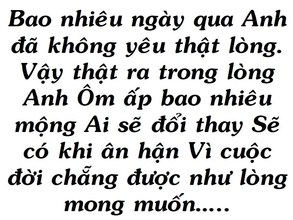 Anh Đã Không Yêu Thật Lòng