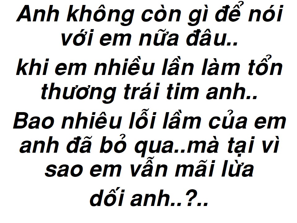 Anh Không Còn Gì Để Nói Với Em