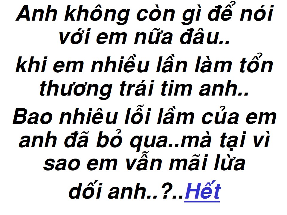 Anh Không Còn Gì Để Nói Với Em