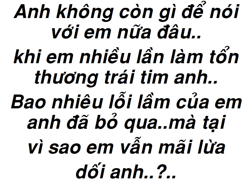 Anh Không Còn Gì Để Nói Với Em