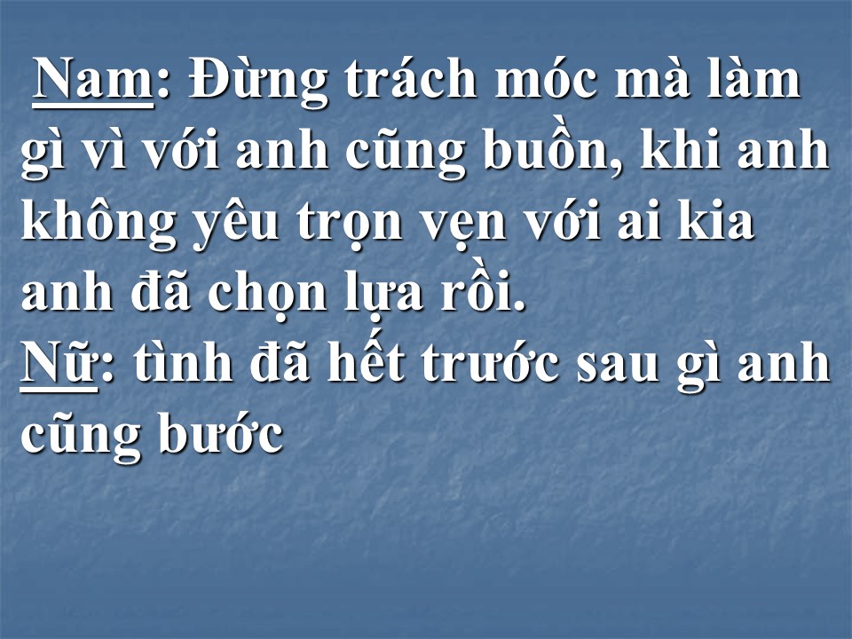 Anh Không Muốn Bất Công Với Em