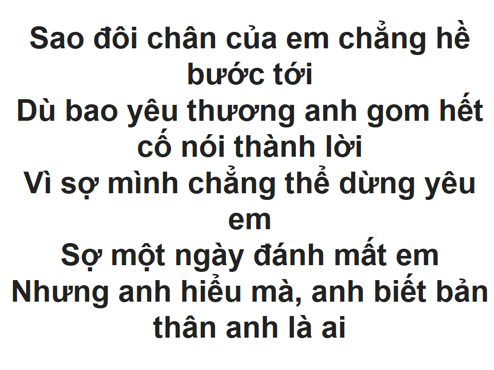 Những Gì Anh Nói