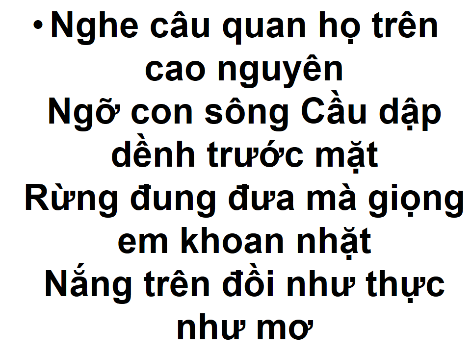 Nghe Câu Quan Họ Trên Cao Nguyên
