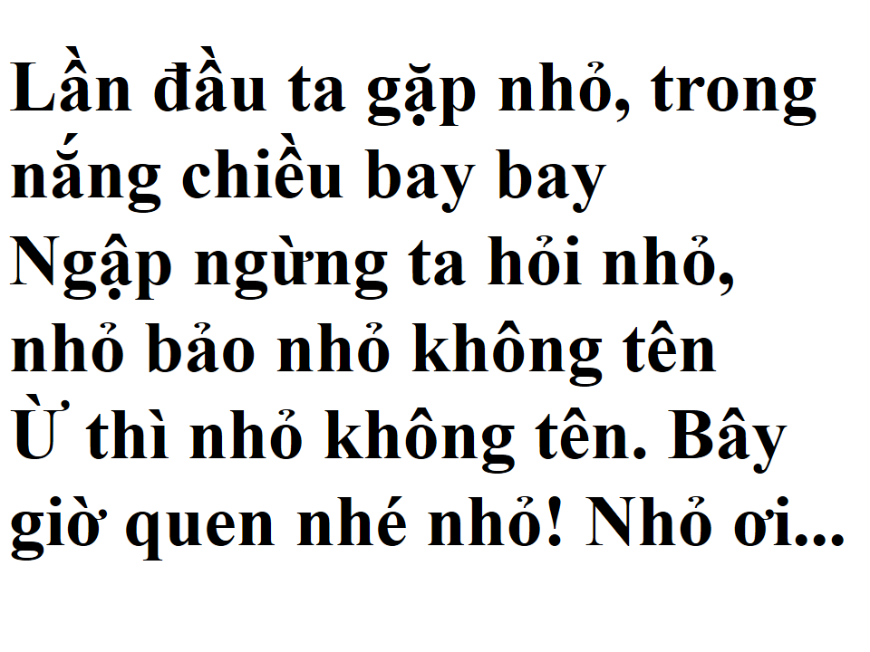 Nhỏ Ơi