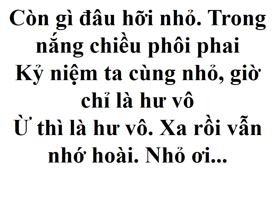 Nhỏ Ơi