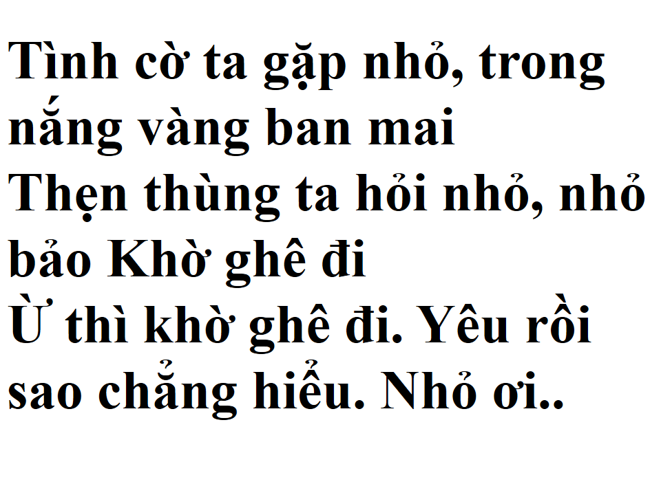 Nhỏ Ơi