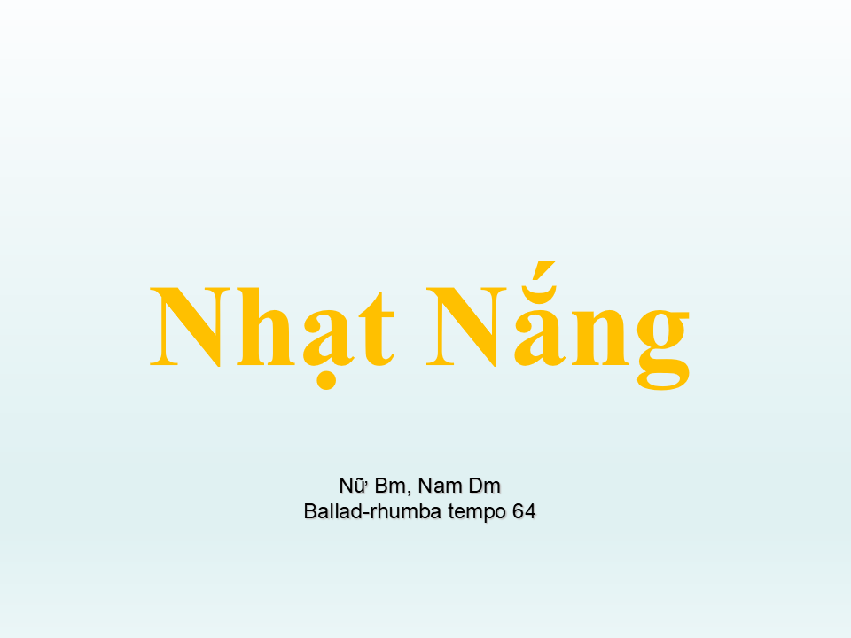 Nhạt Nắng