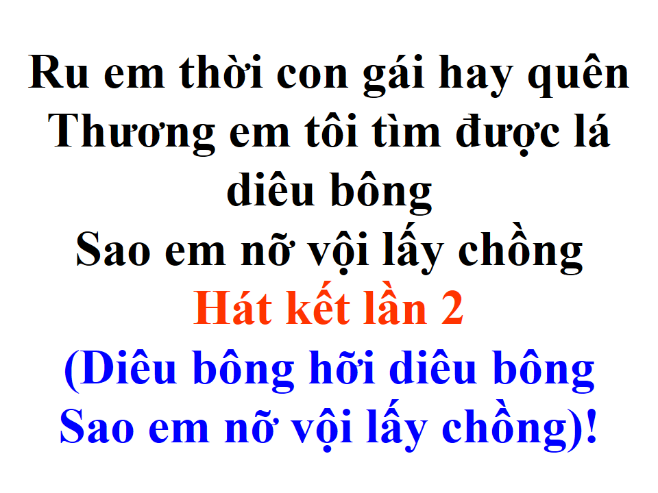 Sao Em Nở Vội Lấy Chồng