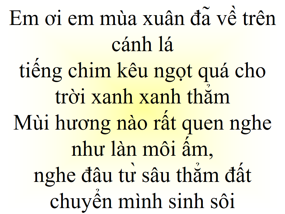 Tình Ca Mùa Xuân