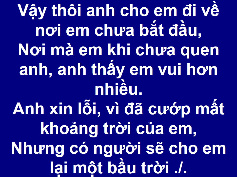 Tìm Lại Bầu Trời