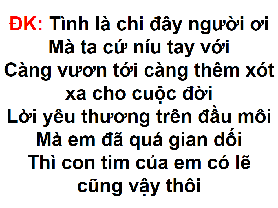 Tình Là Gì