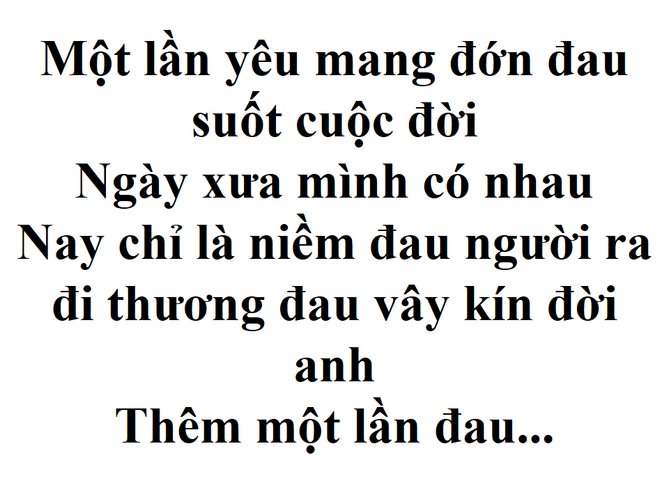 Thêm Một Lần Đau