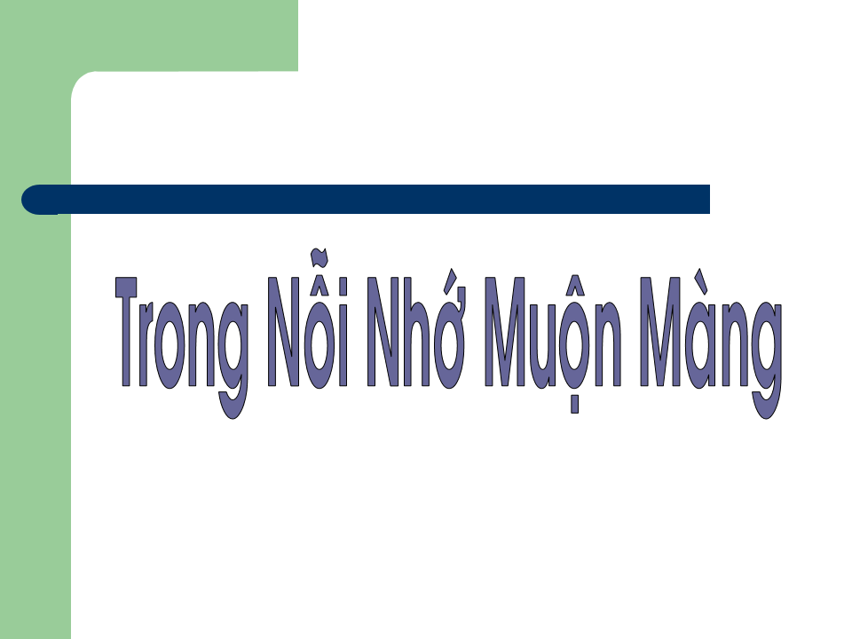 Trong Nỗi Nhớ Muộn Màng