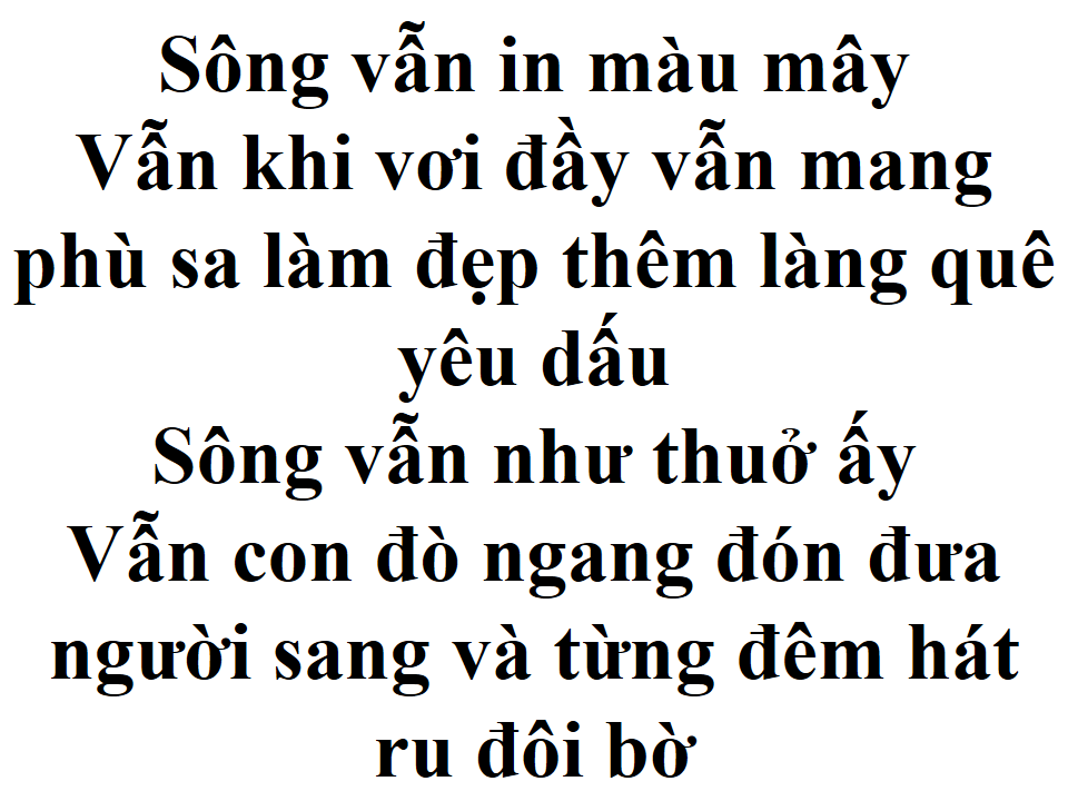 Trở Về Dòng Sông Tuổi Thơ