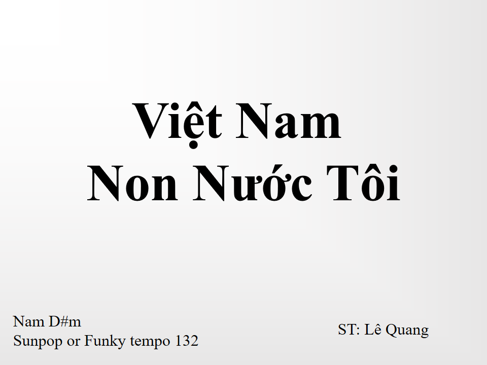 Việt Nam Non Nước Tôi
